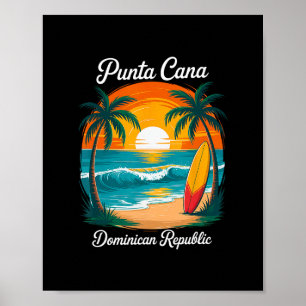 Punta Cana Dominican Republic Beach Sunset Vacatio Poster
