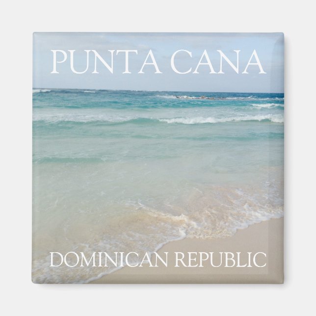 Punta Cana, Dominican Republic Beautiful Beach Magnet (Front)