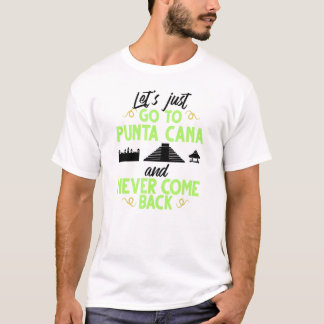 Punta Cana Dominican Republic City Skyline Map Tra T-Shirt