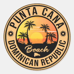 Punta Cana Dominican Republic Classic Round Sticker