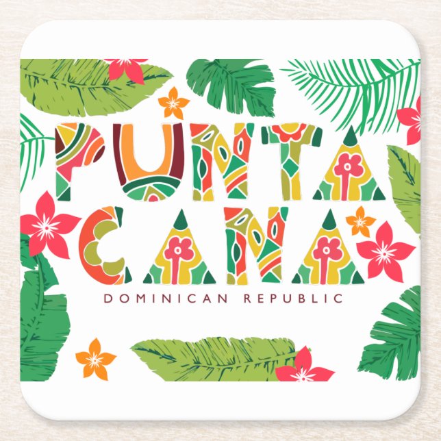 Punta Cana Dominican Republic Coasters (Front)