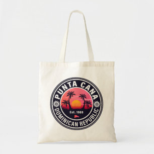 Punta Cana Dominican Republic Family Souvenir 80s Tote Bag