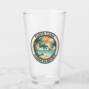 Punta Cana Dominican Republic Hut Badge Glass