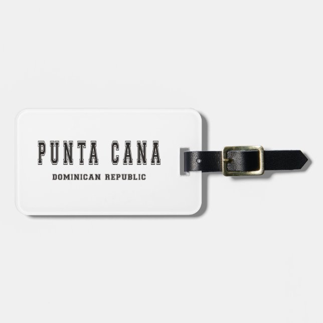 Punta Cana Dominican Republic Luggage Tag (Front Horizontal)