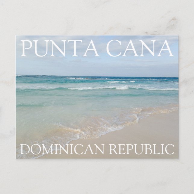 Punta Cana, Dominican Republic Relaxing Beach Postcard (Front)