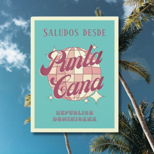 Punta Cana Dominican Republic Retro Postcard