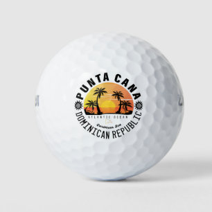 Punta Cana Dominican Republic - Retro Souvenir 60s Golf Balls