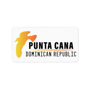 Punta Cana Dominican Republic - Retro Souvenir 60s Label