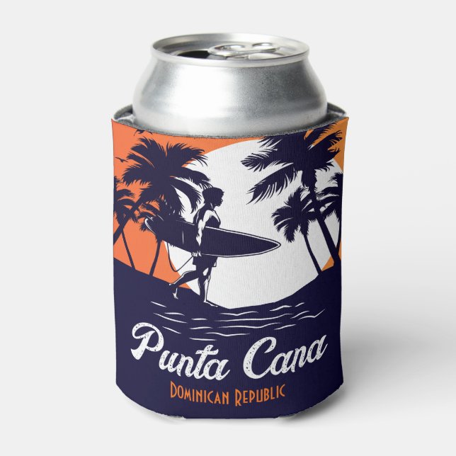Punta Cana Dominican Republic - Retro Souvenir 80s Can Cooler (Can Front)