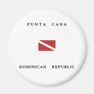 Punta Cana Dominican Republic Scuba Dive Flag Magnet
