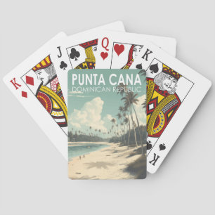 Punta Cana Dominican Republic Travel Art Vintage Playing Cards
