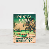 Punta Cana Dominican - Vintage Souvenir 80s Thank