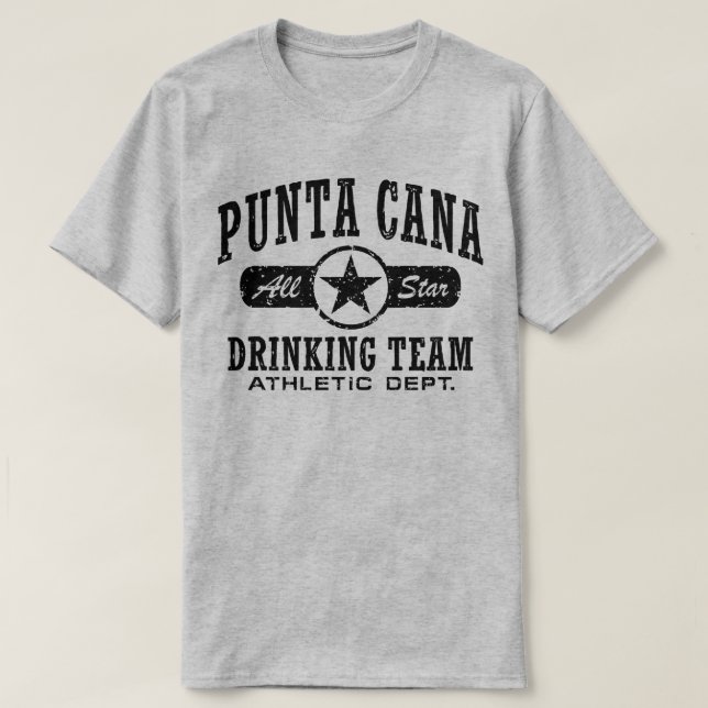 Punta Cana Drinking Team T-Shirt (Design Front)