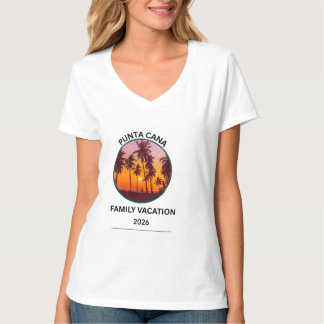 Punta Cana Family Vacation Tropical Beach Sunset T-Shirt