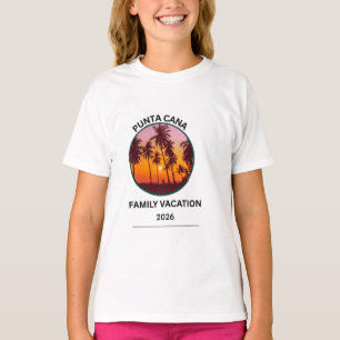 Punta Cana Family Vacation Tropical Beach Sunset T-Shirt