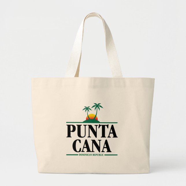 Punta Cana Large Tote Bag (Front)