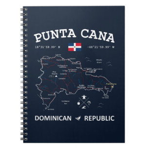 Punta Cana Map Notebook