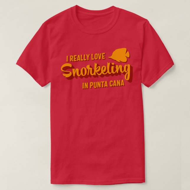 Punta Cana Snorkelling Tropical Fish T-Shirt (Design Front)