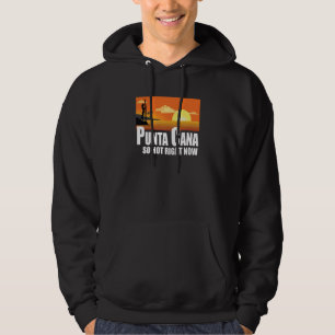 Punta Cana so hot right now Retro Travel Beach Vac Hoodie