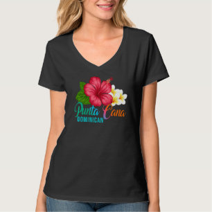 Punta Cana Vacation Dominican Tropical Hibiscus Fl T-Shirt
