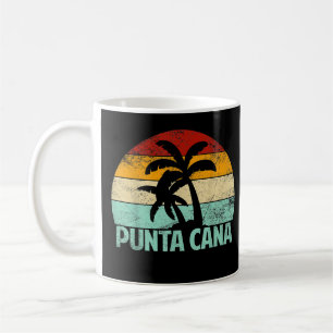 Punta Cana Vintage 70s 80s Retro Vacation Dominica Coffee Mug