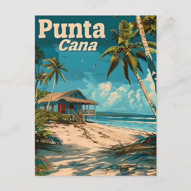 Punta Cana Vintage travel Postcard (Front)
