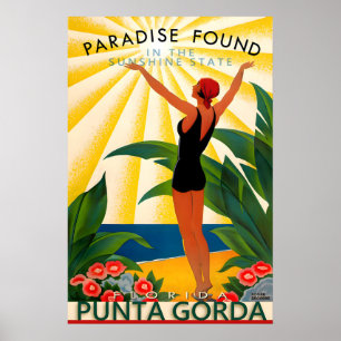 Punta Gorda Florida Charlotte County Travel Poster