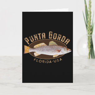 Punta Gorda Florida Fishing Souvenir Card