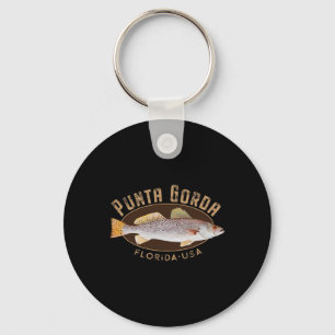 Punta Gorda Florida Fishing Souvenir Key Ring