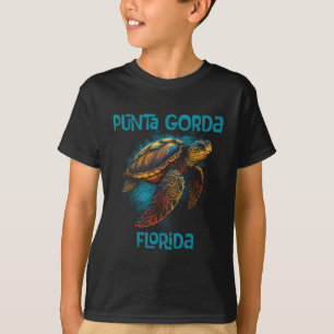 Punta Gorda Florida Fl Retro Vintage Beach Sea Tur T-Shirt