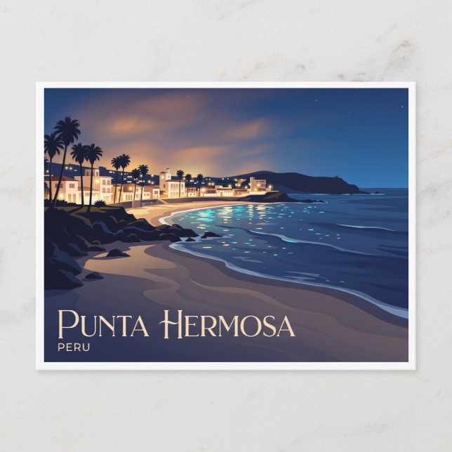 Punta Hermosa Beach Peru Postcard (Front)
