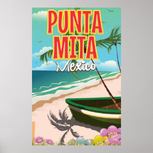 Punta Mita Mexican travel poster