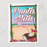 Punta Mita, Mexico Beach travel poster