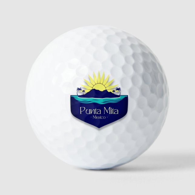Punta Mita Mexico vacation golf club Balls (Front)