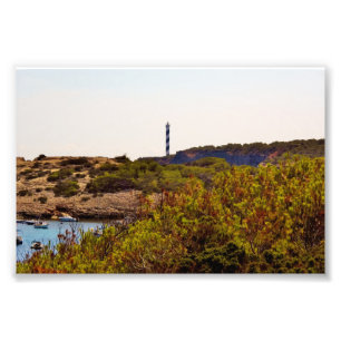 Punta Moscarter Lighthouse Portinatx Ibiza Photo Print