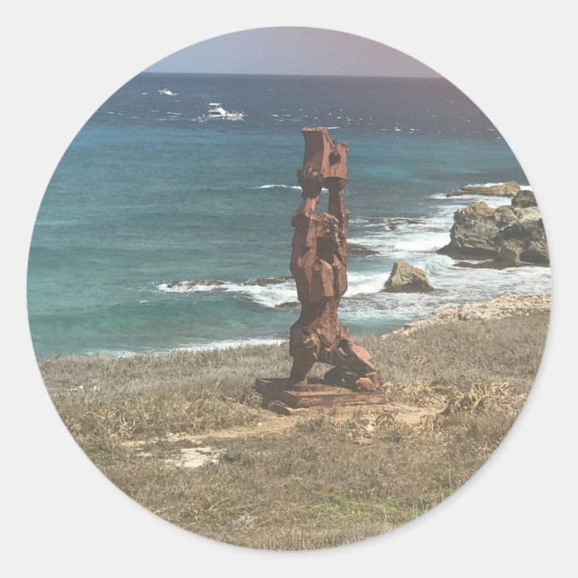 Punta Sur Sculpture, Mexico Stickers (Front)