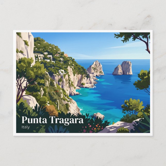 Punta Tragara Capri Italy Postcard (Front)