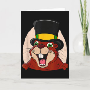Punxsy Phils Cute Groundhog Day February 2nd Holid Card