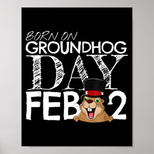 Punxsy Phils Groundhog Day February 2nd Boys Girls Poster