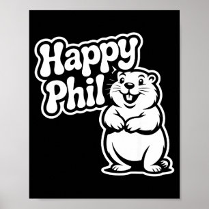 Punxy Phils Cute Groundhog Day Costume February 2n Poster