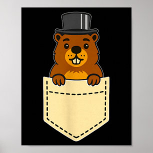 Punxy Phils Groundhog Day Pocket Design February 2 Poster