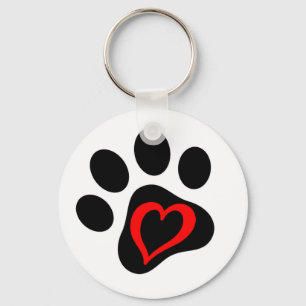 Pup-cake the Service Dog Key Ring