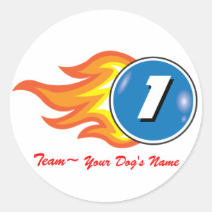 Pup Cup Classic_Team "Your Dog's Name" Classic Round Sticker