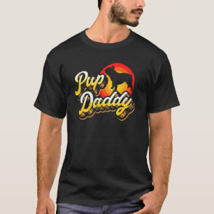 Pup Daddy 80s French Bulldog Dog Dad Retro T-Shirt
