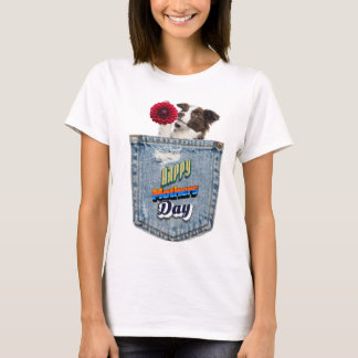 Pup in pocket tee