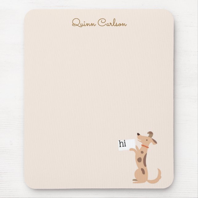 Pup Mouse Mat (Front)