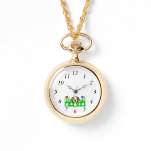 Pup N Play Gold Necklace Watch