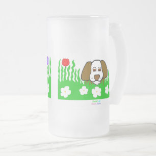 Pup N Play Large Frosted Glass Mug