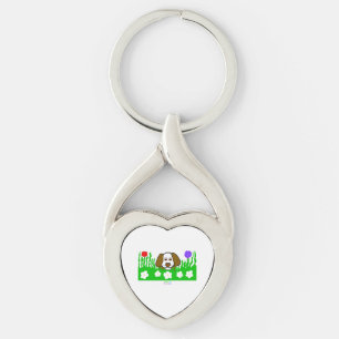 Pup N Play Twisted Heart Metal Keychain