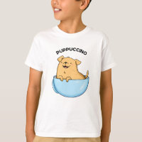 Pup-puccino Funny Cappuccino Pun 